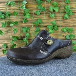 Timberland Women's Comfort Clog Shoes Brown Size 9.5W Genuine‎ Leather